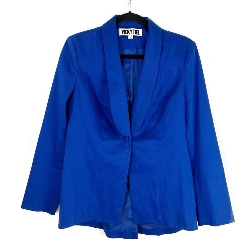 Women's Blazer Size 12 Blue - Picture 3 of 15
